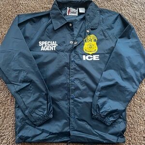 ICE Police windbreaker raid jacket